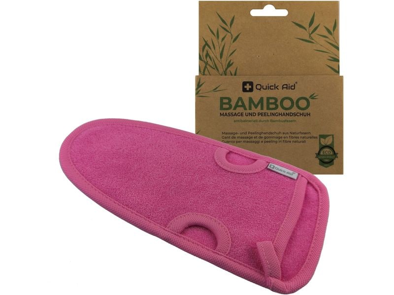 [2029894] Quick Aid Massage- und Peelinghandschuh 12 x 22 cm, Pink