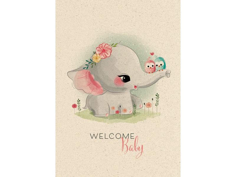Natur Verlag Glückwunschkarte Welcome Baby A4