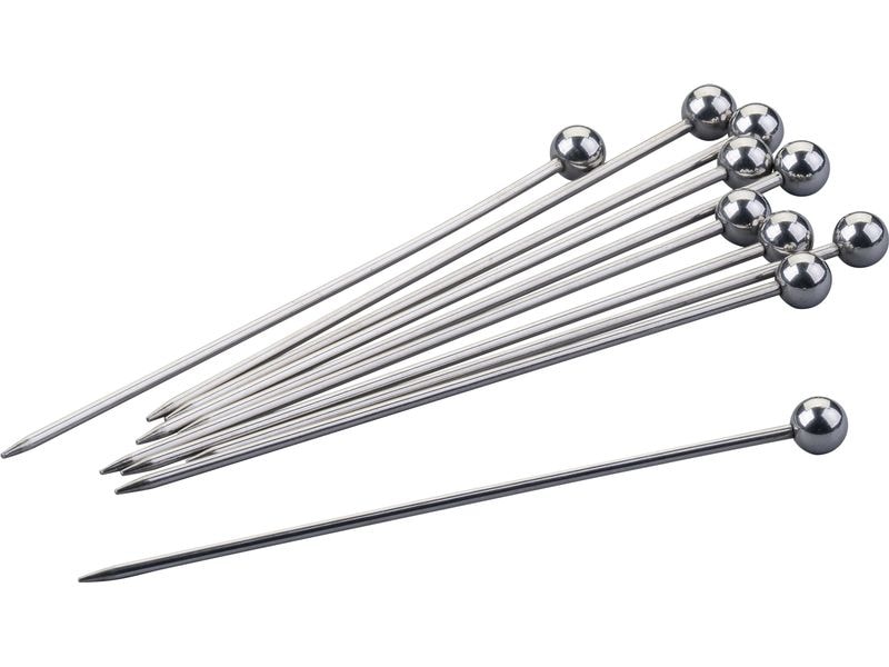 [2124670] Fackelmann Cocktailspiesse Kugel, 11 cm, Inox, 10 Stück