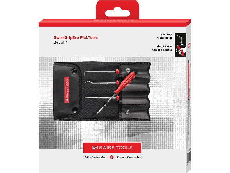 PB Swiss Tools PickTool Set PB 38681.CBB rot 4-teilig