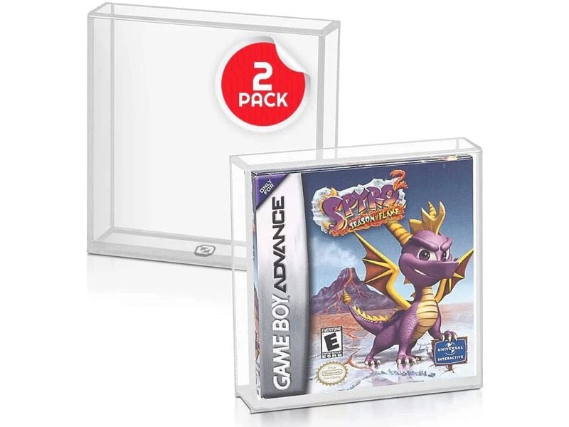EvoRetro Acryl Box 2er-Pack für Gameboy Acryl, für Game Boy Spiele