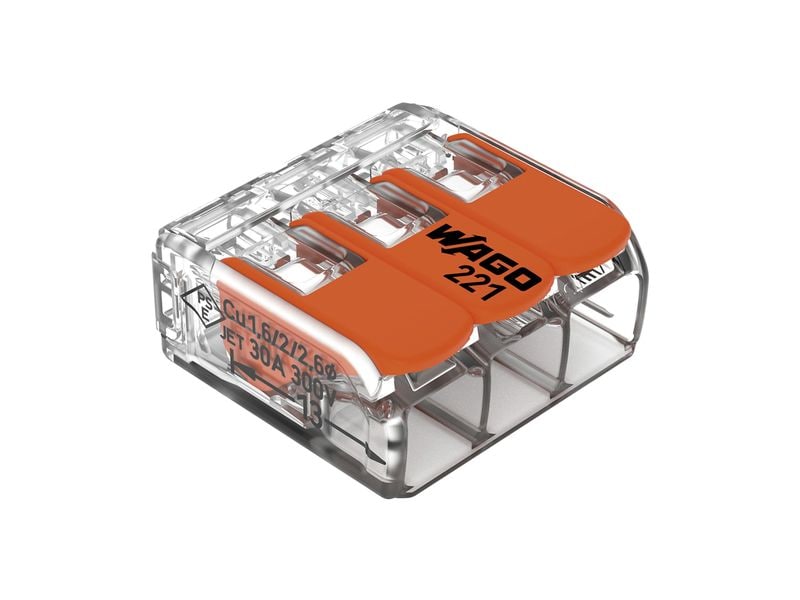 [2107943] WAGO Steckklemme COMPACT 3 x 0.5-6 mm2, 8 Stück