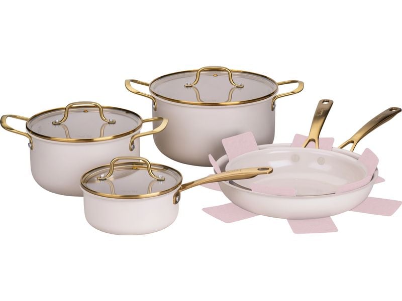 Fackelmann Kochgeschirr-Set Signature, Beige / Gold