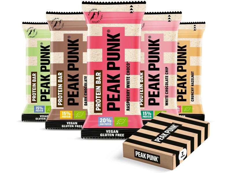 PEAK PUNK Proteinriegel Probierbox 385 g