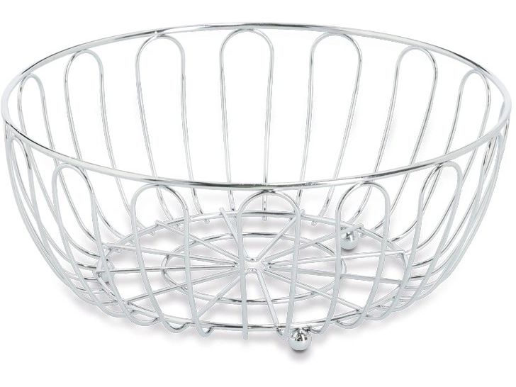 Zeller Present Früchtekorb Metall 1 Stück, Silber