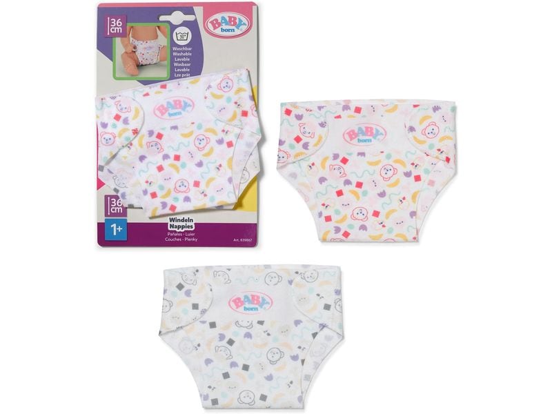 Baby Born Puppenzubehör Windeln 2er Pack 36 cm