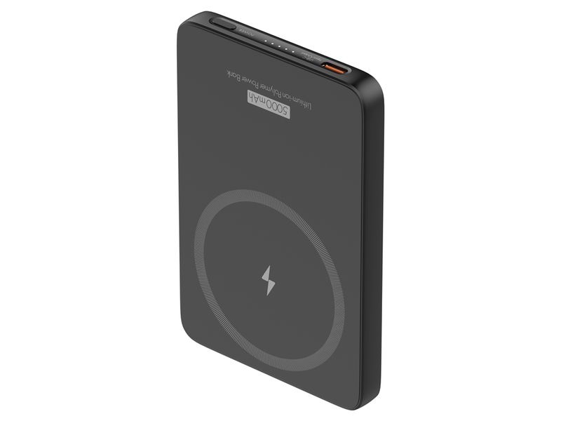 STEFFEN Powerbank Magnetic 15W PD+Qi 5'000 mAh max. 5 V-3 A 5000 mAh