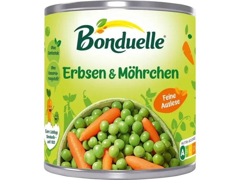 [2160389] Bonduelle Erbsen mit Möhrchen fein 400 g