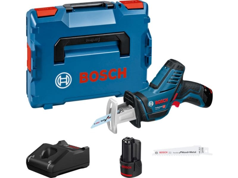 Bosch Professional Akku-Säbelsäge PRO GSA 12V-14 in L-BOXX mit 2 x Akku