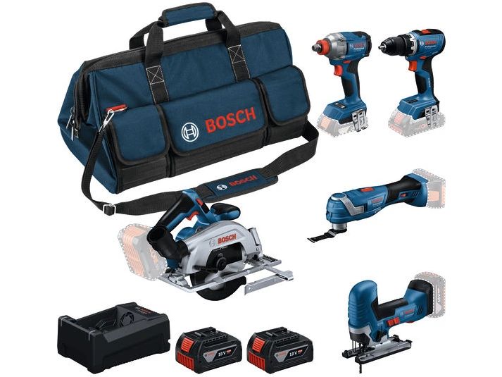[2103270] Bosch Professional Akku-Werkzeugset GSR + GDX + GKS + GOP + GST