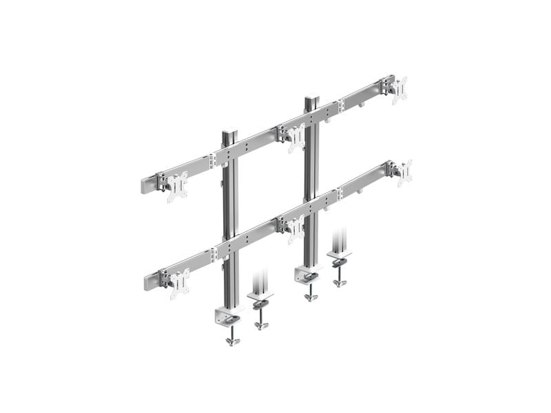 [2166526] ICY BOX Tischständer IB-MS666-T6 bis 8 kg – Silber