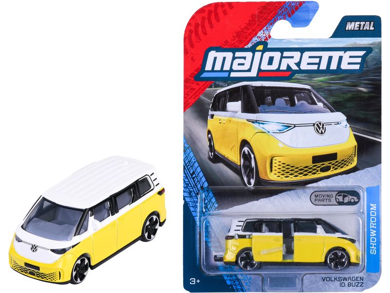 Majorette Premium Cars VW ID Buzz gelb/weiss, Massstab 1.58