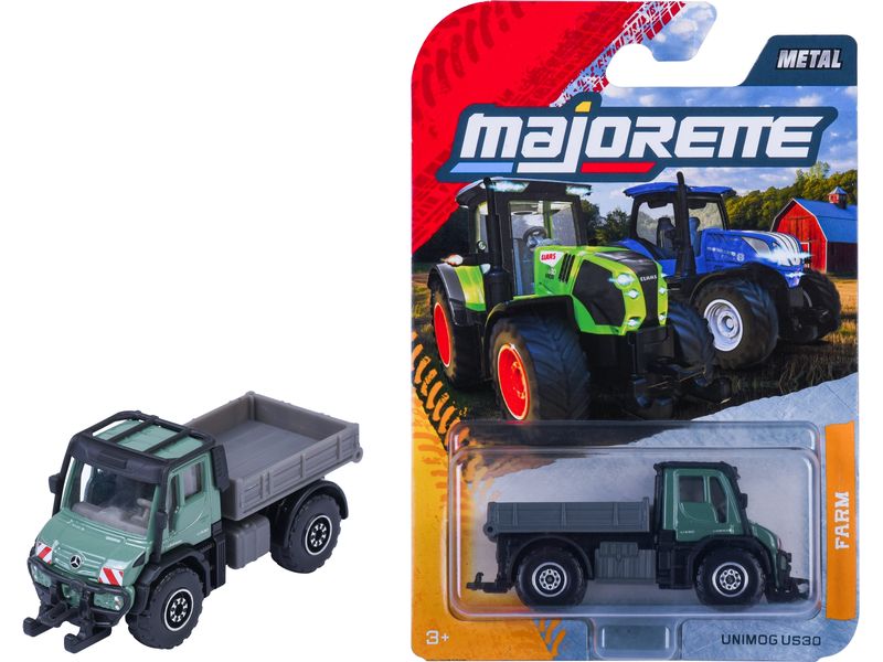 Majorette Farm Premium Unimog U530 Grau Grün