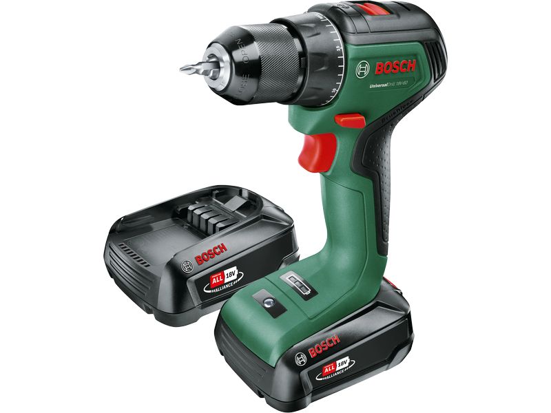 Bosch Akku-Schlagbohrmaschine UniversalImpact 18 V-60 2 x Akku