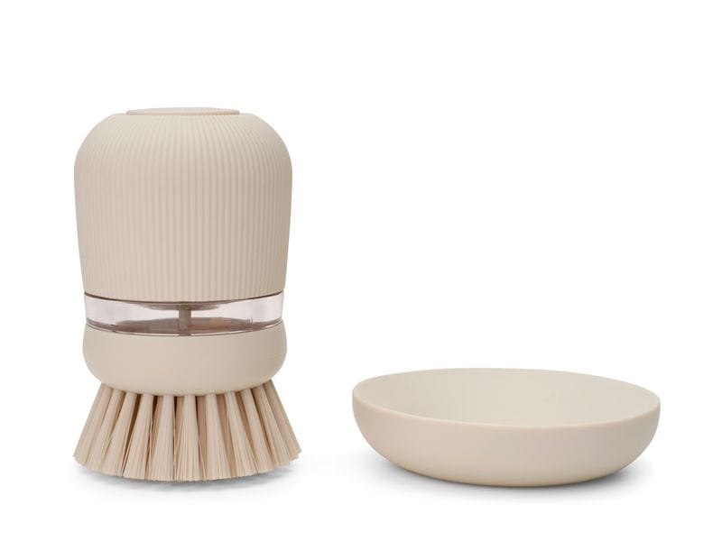 Brabantia Spülbürste mit Seifenspender PerfectFit Beige
