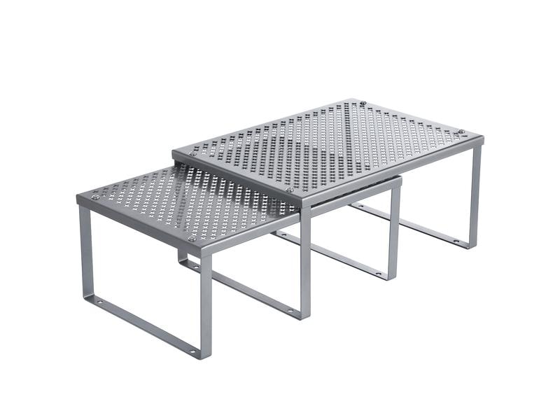 [1626110] Songmics Küchenregal 2er Set, Silber/Grau