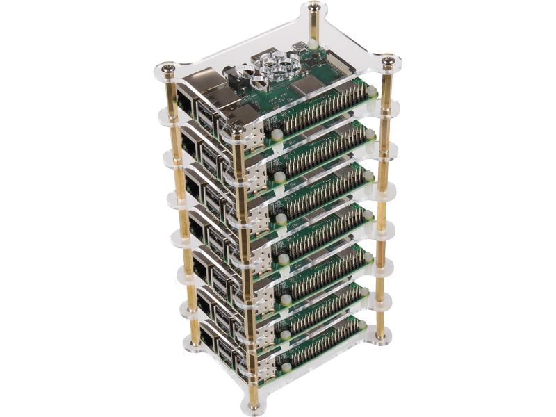 [2158908] jOY-iT Gehäuse MAkerCase Tower RB-Case+19 für 7 Raspberry Pi