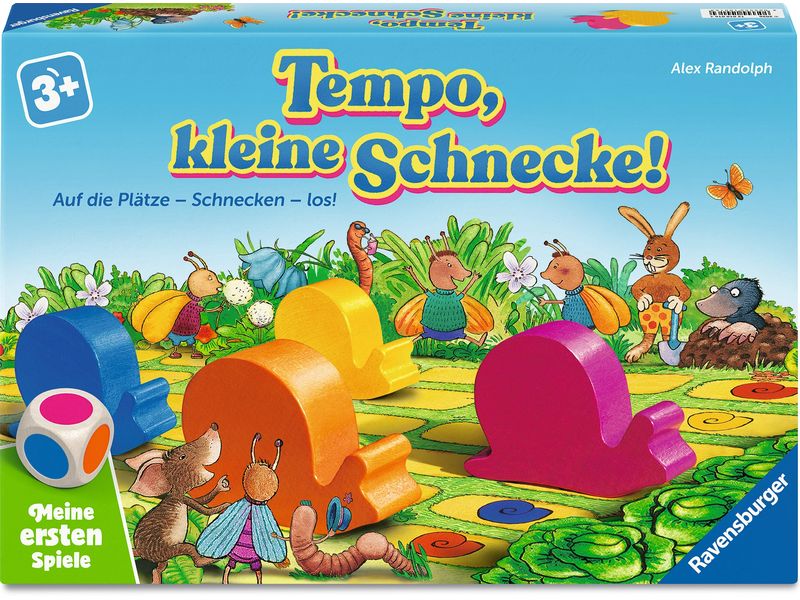 Ravensburger Laufspiel Tempo, kleine Schnecke! ab 3 Jahren, 2-6 Spieler,
