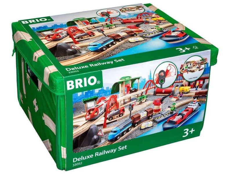 BRIO Strassen & Schienen Bahn Set Deluxe