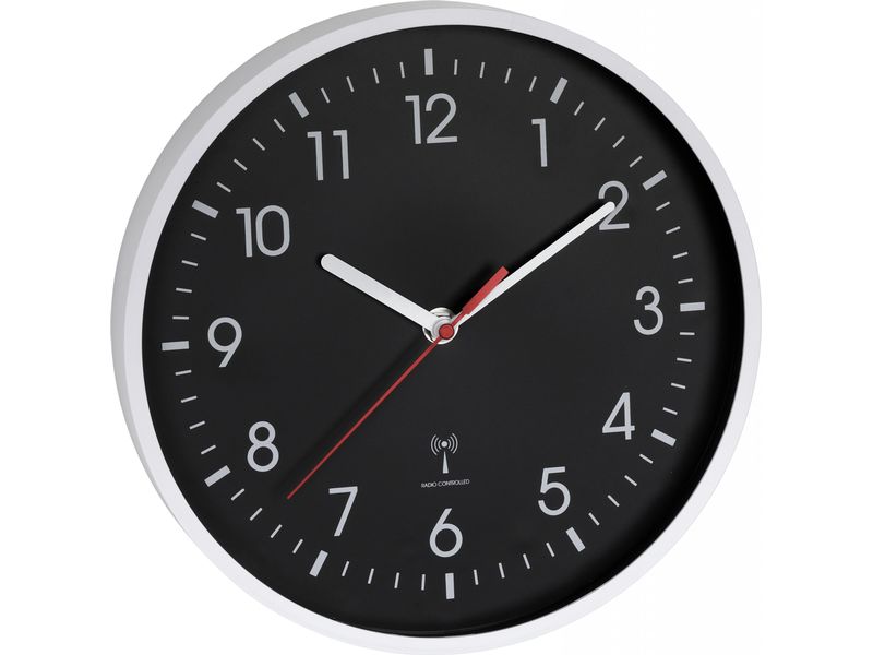 [2156124] TFA Dostmann Wanduhr Schwarz/Weiss