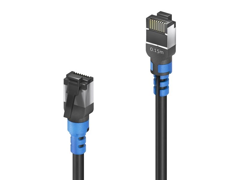 [2030514] PureLink FlexInstall Patchkabel Cat 6A, S/FTP, 0.15 m, Schwarz 1 Stk.