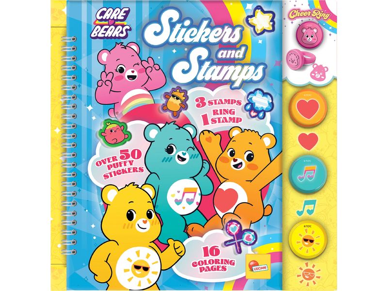 Lisciani Malbuch Sticker und Stempel 16 Seiten