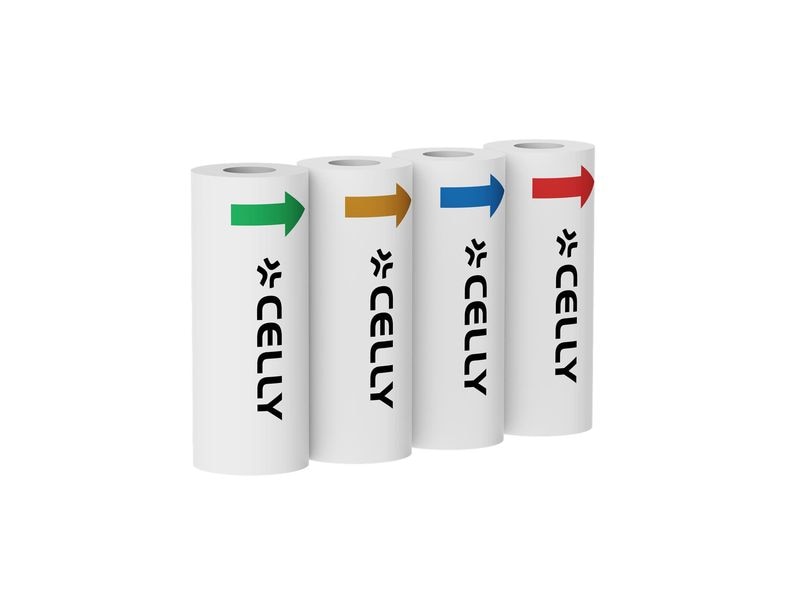 Celly Thermopapier-Ersatzrollen 4er-Pack