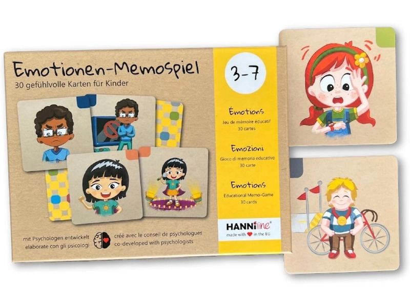 Hanniline Emotionen-Memo-Spiel für Kinder 3 - 7 Jahren