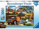 Ravensburger Kinderpuzzle Fahrzeuge auf der Baustelle 100 XXL Teile