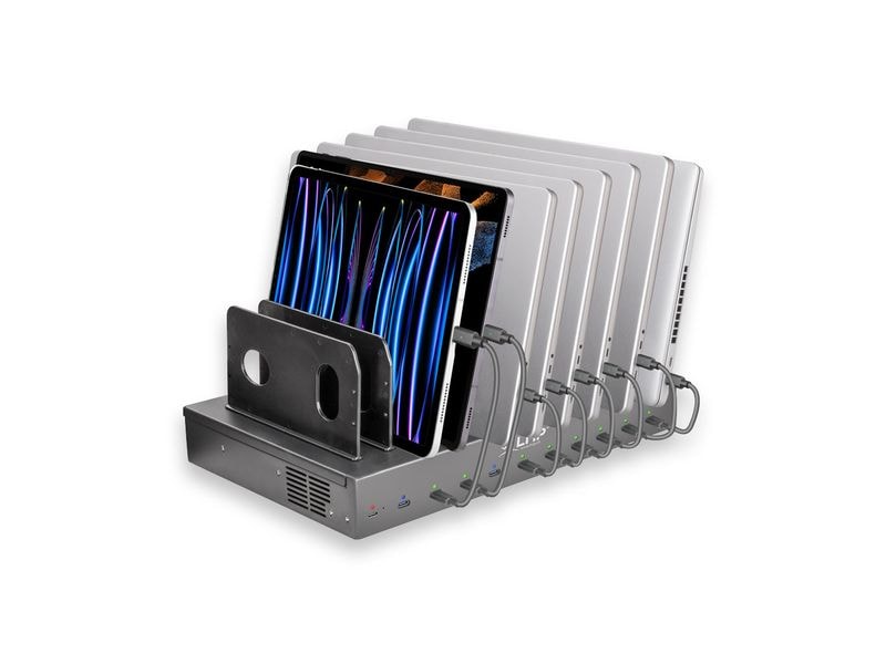 LMP Ladestation SmartCharge 10-500 HKC mit 10x USB-C Ladekabel
