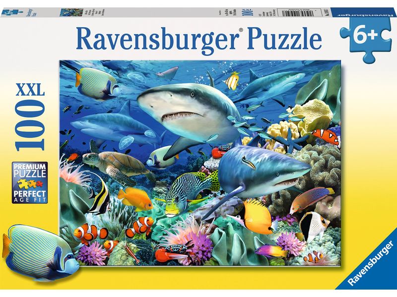 Ravensburger Puzzle Riff der Haie 100 XXL Teile