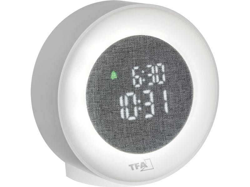 [2156127] TFA Dostmann Digitaler Lichtwecker Weiss