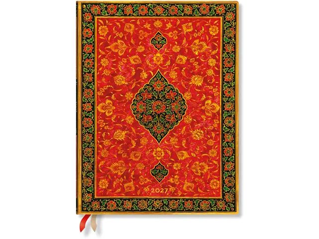 Paperblanks Wochenagenda Leila 2027, Rot