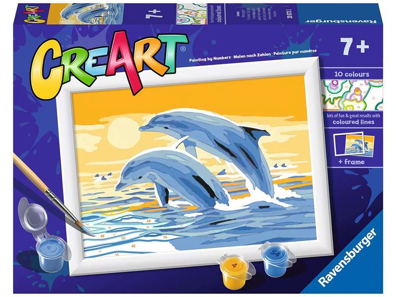 Ravensburger Malen nach Zahlen Entzückende Delphine