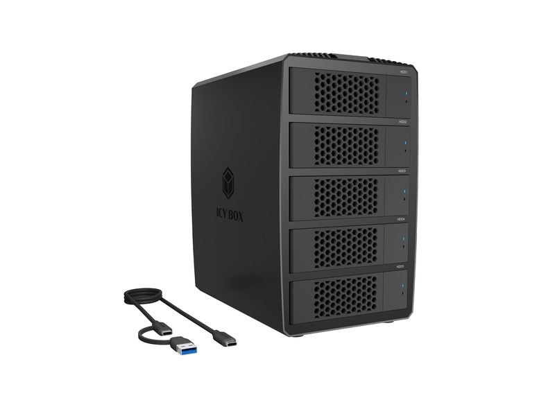 [2164610] ICY BOX Externes Gehäuse Heart RAID 3705 2.5"/3.5"