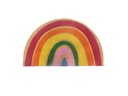relaxdays Fussmatte Regenbogen 80 x 50 cm Mehrfrabig