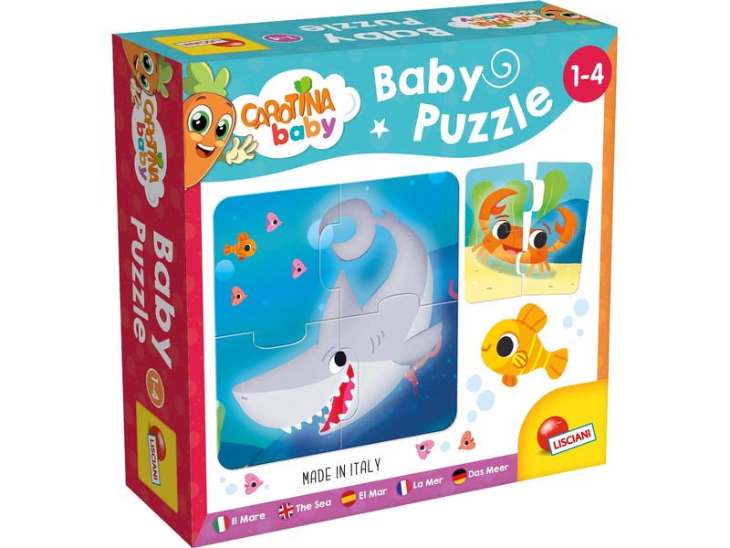 Lisciani Das Meer Baby, Meerestiere, 6 x 4 Teile