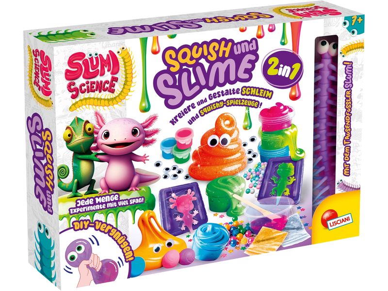 Lisciani Squish Slime DIY, mit Glitzer