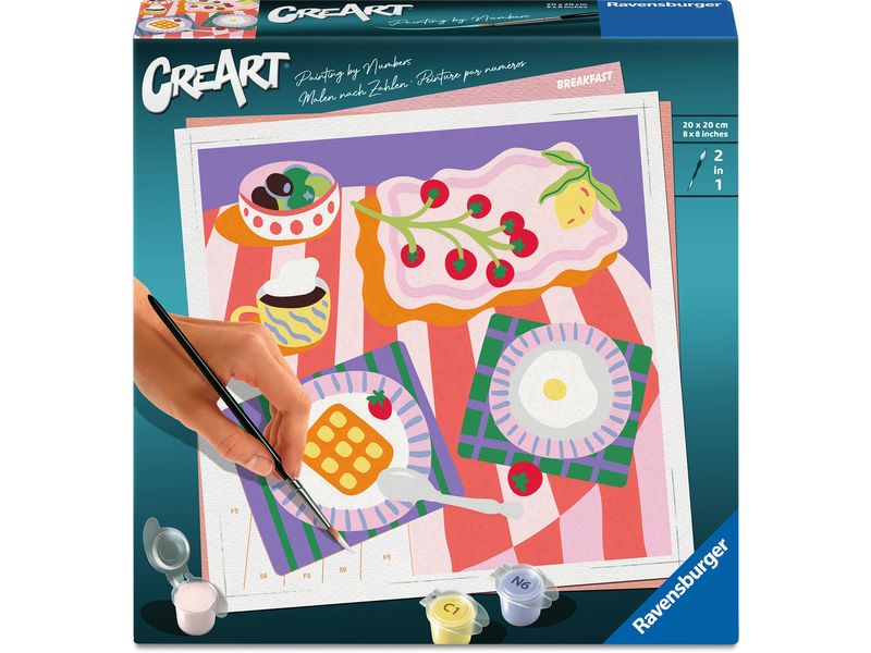 Ravensburger Malen nach Zahlen CreArt, Adults Trend - Frühstückszeit