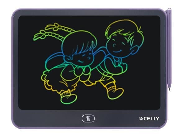 Celly KIDSBOARDPK Kinderschreibtafel Mehrfarbig Rosa Wasserdicht