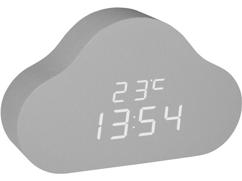 TFA Dostmann Clocco Cloud Digital, Grau, mit Innentemperatur