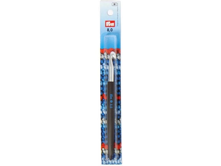 Prym Häkelnadel Softgriff, 8.00 mm Schwarz
