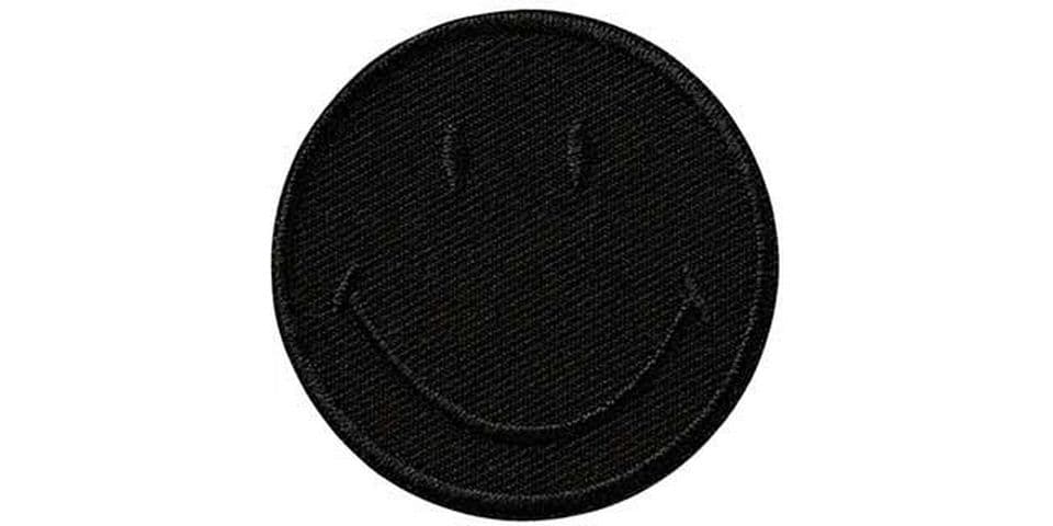 [2131802] Mono-Quick Aufnäher Smiley Black 1 Stück