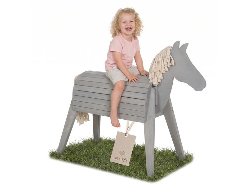 roba Spielpferd Lasiert, 105 x 50 x 128 cm