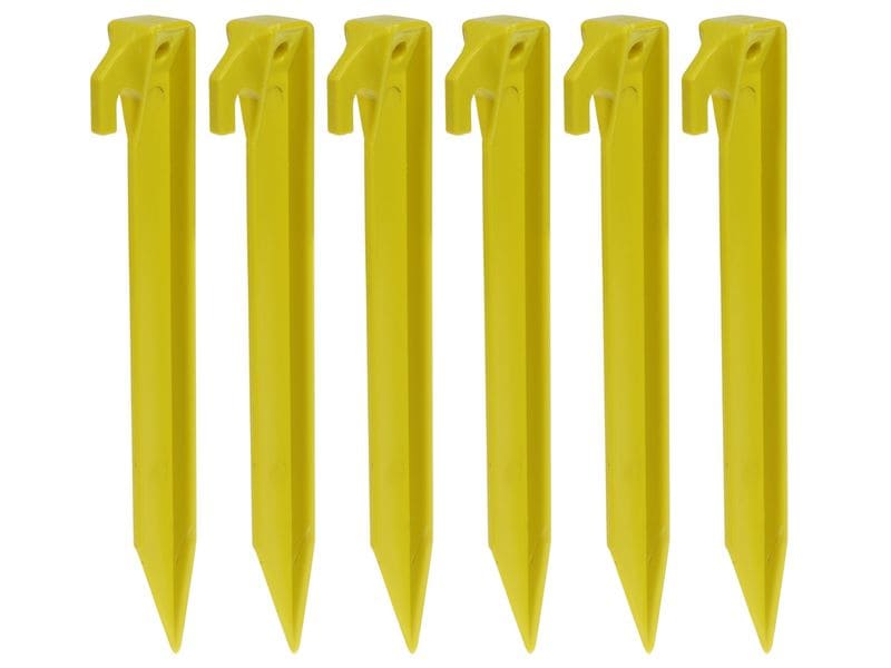 [2055679] FTM Kunststoff-Hering 6 Stück, 23 cm, Gelb