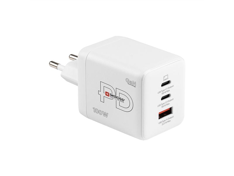 SKROSS USB-Wandladegerät Power Charger 100W GaN EU
