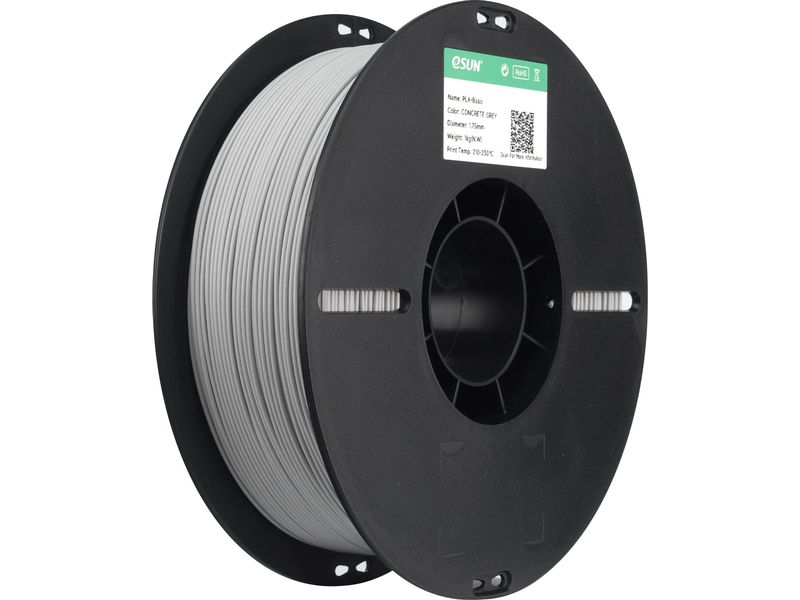 eSun Filament PLA Basic, Betongrau 1.75 mm 1 kg
