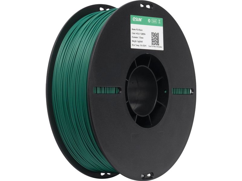 eSun Filament PLA Basic, Stechpalmengrün 1.75 mm 1 kg