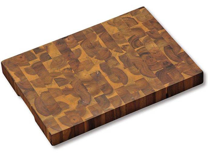 Kesper Tranchierbrett Akazie Mosaik rechteckig 42 x 30 x 4 cm