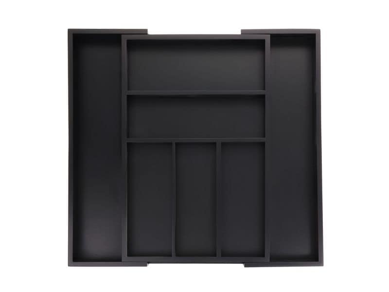 [2173786] relaxdays Besteckkasten Schwarz